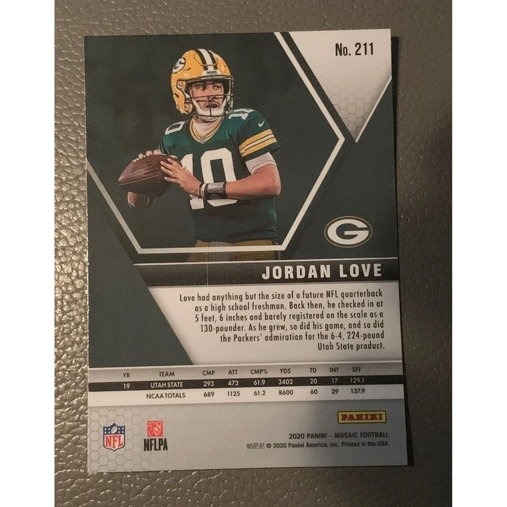 Jordan Love RC Panini Mosiac